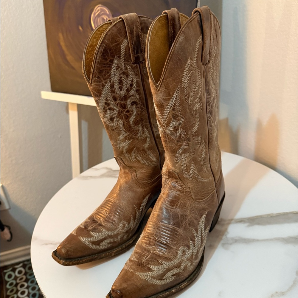 Shyanne Brown Heeled Boots